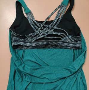 Lululemon Heathered Foraged Teal Wild Tank Top